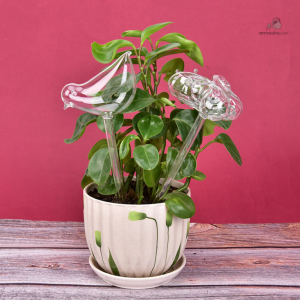 Arrosage animaux en verre pour un jardinage pratique