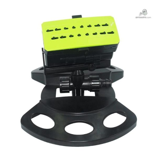 Équipement d'arrosage oscillant adapté aux espaces extérieurs