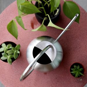 Arrosoir en acier au design élégant et fonctionnel