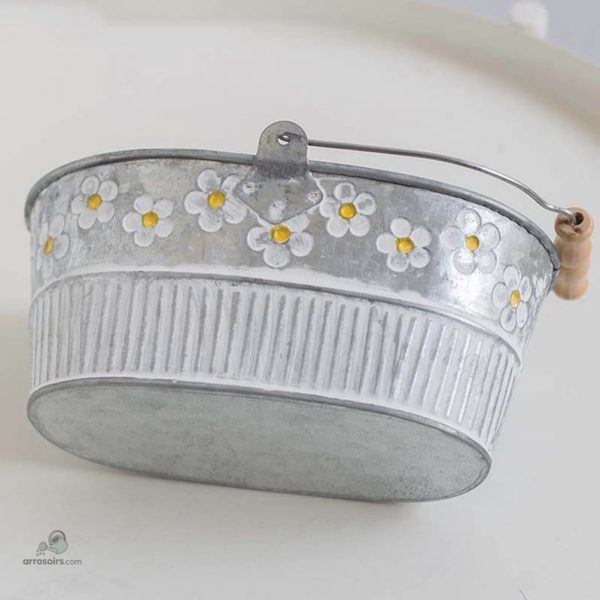 Arrosoir durable en acier galvanisé