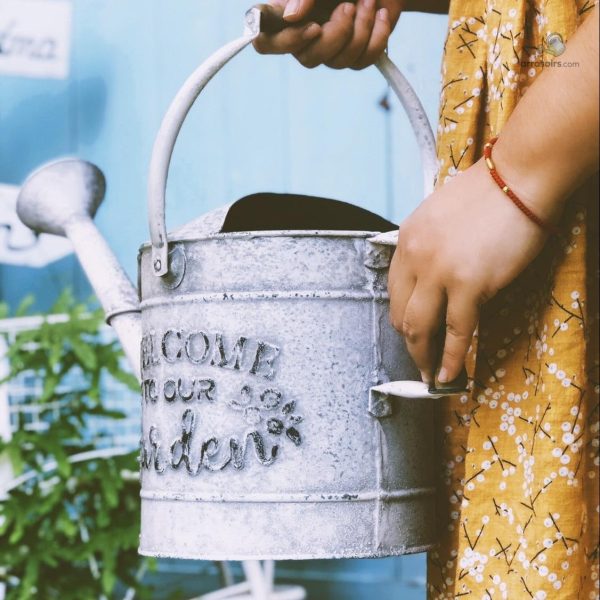 Accessoire de jardin, arrosoir au style rétro charmant