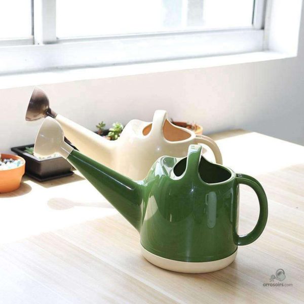 Arrosoir pratique avec pommeau pour les jardins et plantes d'intérieur