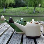 Arrosoir compact avec pommeau pour un rangement facile