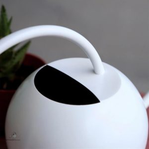 Arrosoir blanc moderne, parfait pour le balcon