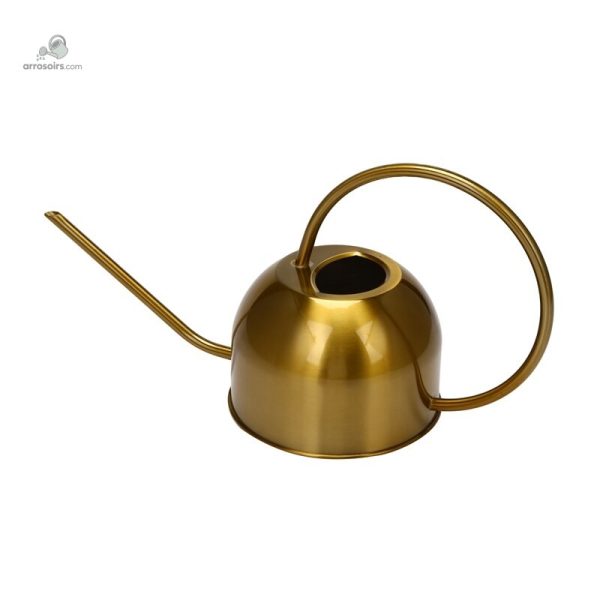 Arrosoir chic en métal doré, idéal pour un intérieur stylé