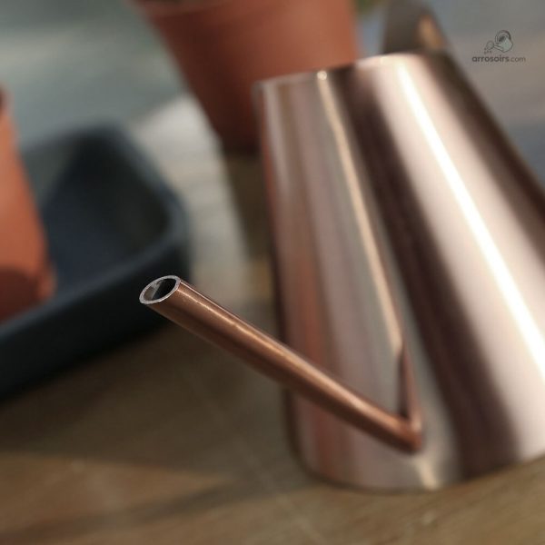 Arrosoir en cuivre au design épuré, idéal pour les espaces modernes