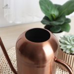 Accessoire de jardinage : arrosoir long bec en métal cuivré