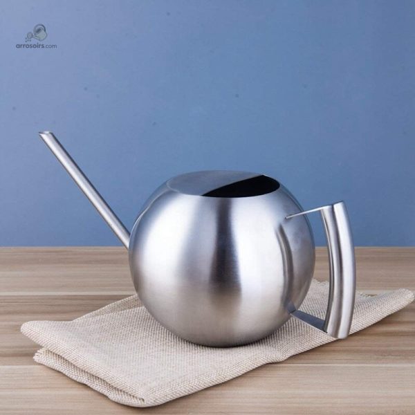 Arrosoir design en inox pour un arrosage stylé