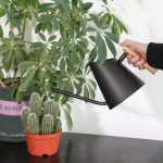 Arrosoir design en bois pour l'entretien des plantes