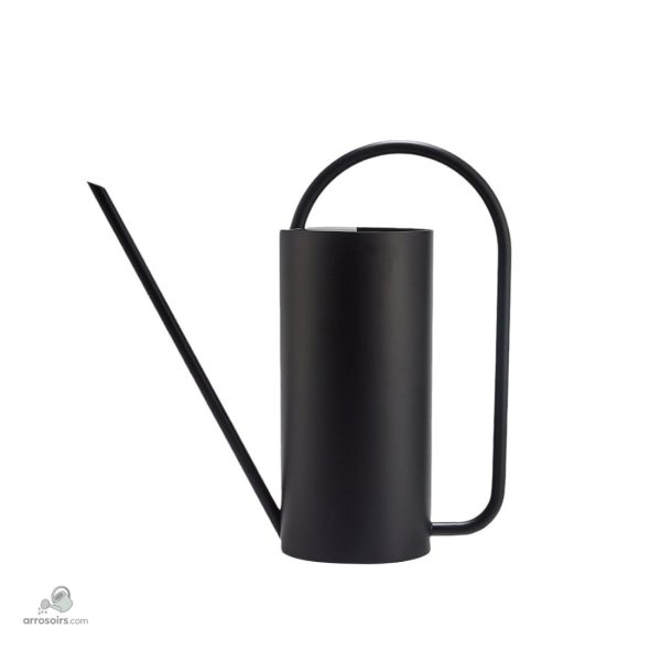 Arrosoir élégant en métal doré pour décoration extérieure