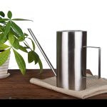 Arrosoir de jardin élégant en acier inox
