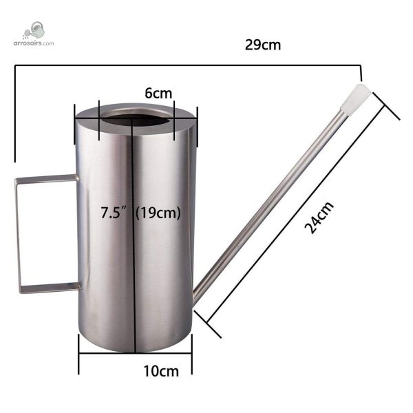 Arrosoir design inox pour amateurs de jardinage