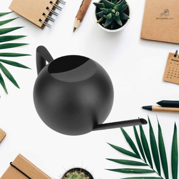 Arrosoir d'intérieur noir élégant et pratique