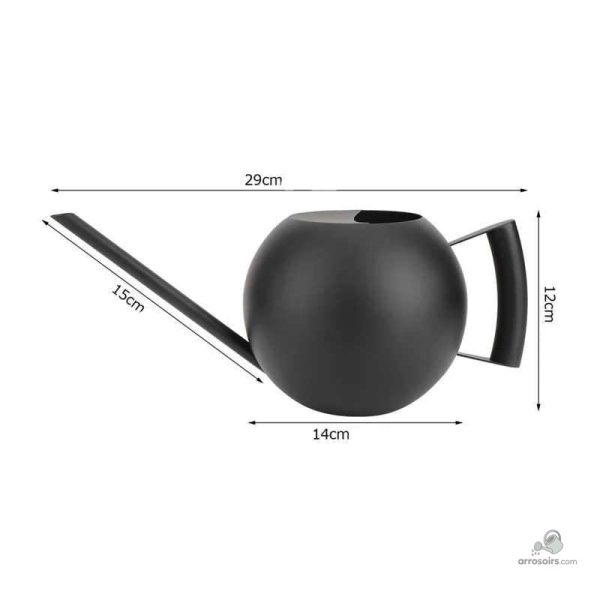 Arrosoir d'intérieur noir pour un arrosage précis