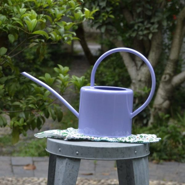 Arrosoir en métal coloré, idéal pour les fleurs