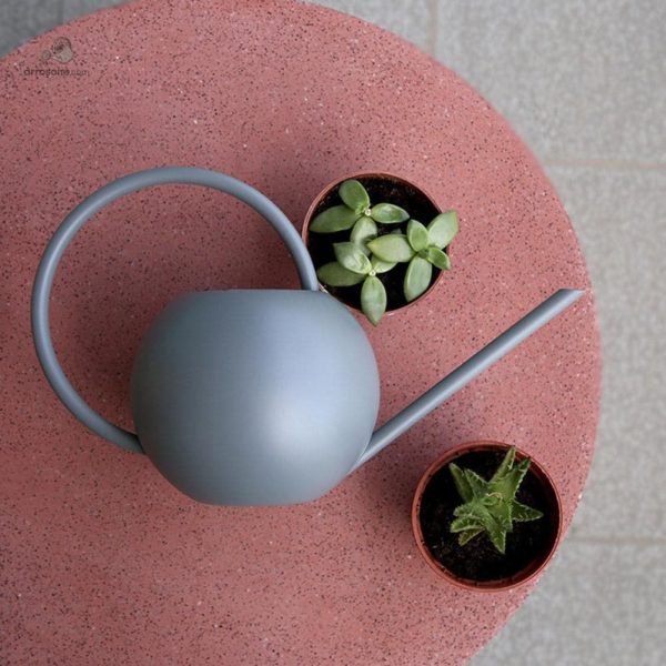 Arrosoir design gris, accessoire essentiel pour le jardin