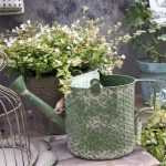 Arrosoir en métal Vintage, design rétro pour le jardinage