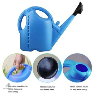 Arrosoir en plastique, capacité 5L, couleur bleue