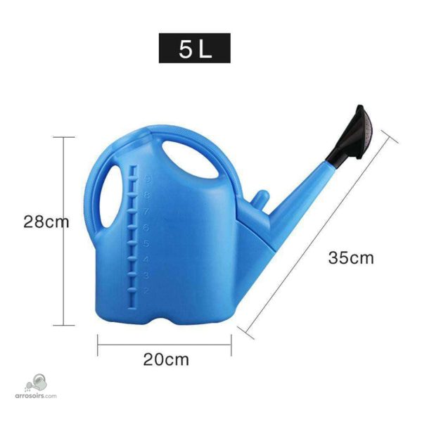 Arrosoir 9L en plastique, design fonctionnel et léger