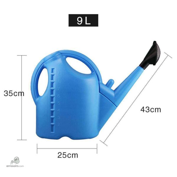 Arrosoir bleu 5L, parfait pour le jardin et les pots de fleurs