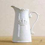 Arrosoir en porcelaine vintage, élégant et décoratif