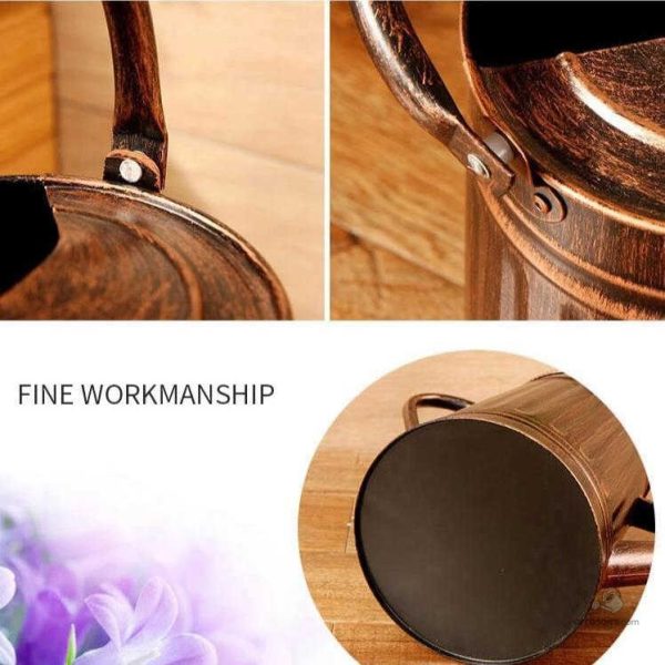 Accessoire vintage cuivré pour le soin des plantes