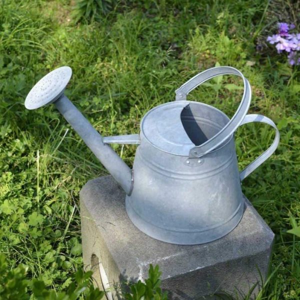 Arrosoir en métal galvanisé, design vintage et pratique pour le jardin