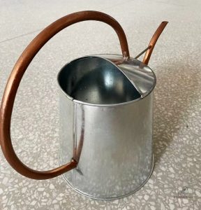 Accessoire de jardin en zinc, arrosoir pratique et élégant