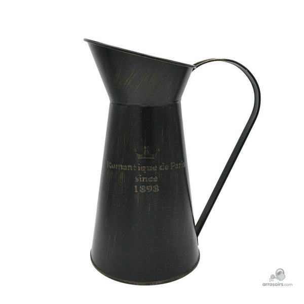 Broc d'eau en métal, accessoire de jardin tendance
