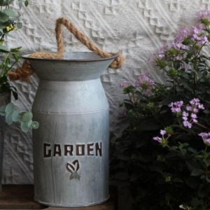 Arrosoir en zinc vintage, idéal pour la décoration intérieure