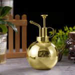 Brumisateur pour plantes en finition dorée, design moderne