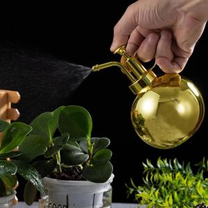 Accessoire de jardinage : brumisateur doré pour arrosage