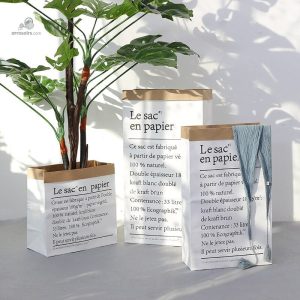 Cache pot en papier kraft recyclé