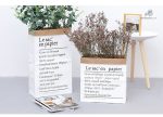 Cache pot naturel en papier, style minimaliste