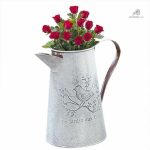 Arrosoir vintage en métal pour un jardin stylé