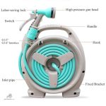 Dévidoir ergonomique pour tuyau d'arrosage manuel