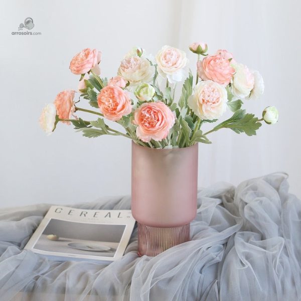 grand-vase-verre-rose-1 Grand vase en verre rose design