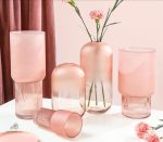 Vase design rose pour décoration moderne