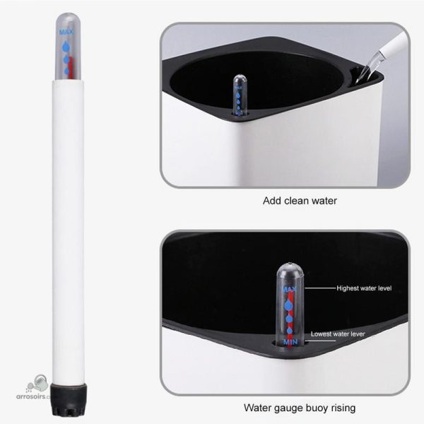 Pot d'arrosage automatique avec système d'irrigation intégré