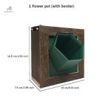 Mur végétal design avec pot d'arrosage intégré