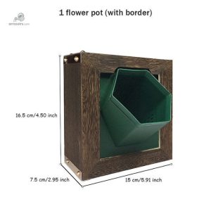 Mur végétal design avec pot d'arrosage intégré