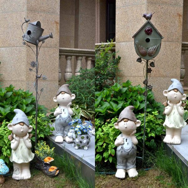Nichoir décoratif en bois naturel