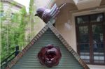 Nid d'oiseau coloré pour la décoration