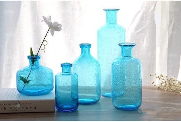 Dame Jeanne déco en verre coloré pour intérieur