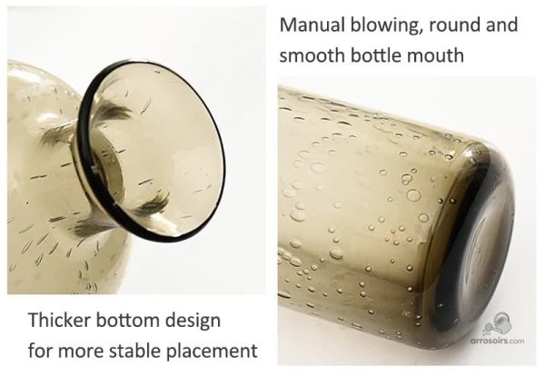 Vase en verre soufflé style Dame Jeanne