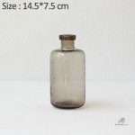 Petites décorations en verre de type Dame Jeanne