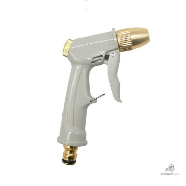 Pistolet d'arrosage en métal pour entretien de jardin