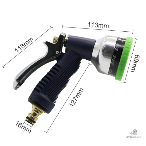 Solution d'arrosage efficace avec pistolet 9 modes