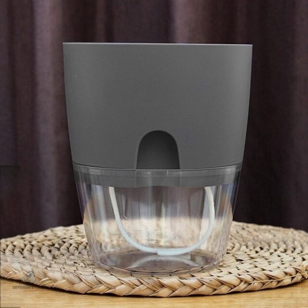 Pot à réserve d'eau adapté à tous types de plantes