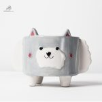 Pot de fleurs tendance avec décor animal